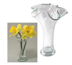 2 Oz Clear Ruffle Reed Diffuser Vase